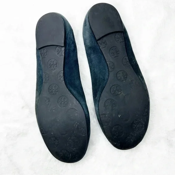 Tory Burch Suede Ballet Flats Size 6.5 - Picture 2 of 5